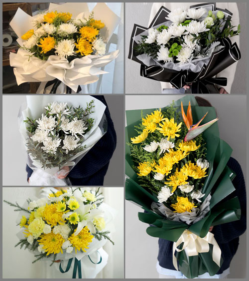 河南南阳卧龙区靳岗街道坡桥村白事花束代送
